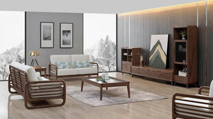 现代简约风格客厅室内场景