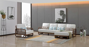 现代简约风客厅家居展示