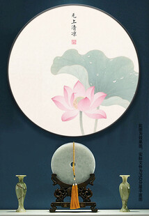 荷花装饰画