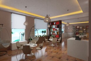 简约咖啡厅效果图