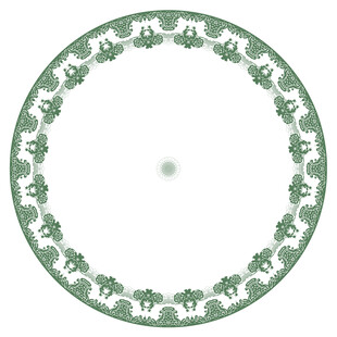 圆形陶瓷花面设计