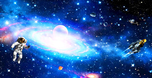 宇宙星空未来科技场景