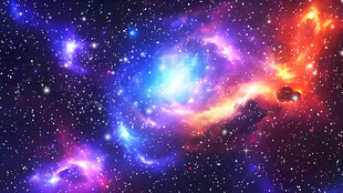 梦幻美丽星空舞台背景