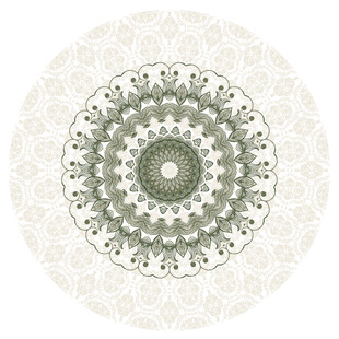 复古风圆形花纹装饰图案