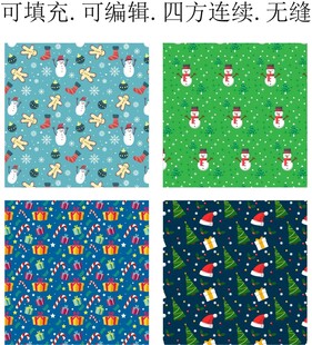 圣诞节图案 童趣雪人