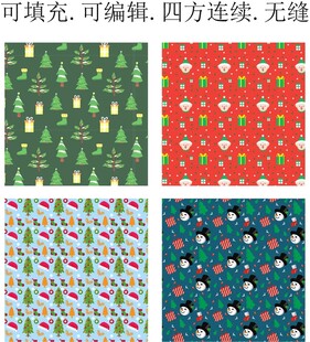 圣诞雪人图案 圣诞树