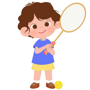 开学季运动会体育课打网球的男孩