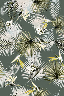 热带植物花卉图案背景