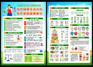 全民健康生活方式宣传日宣传单