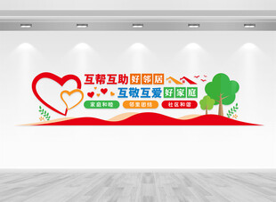 和谐社区文化墙