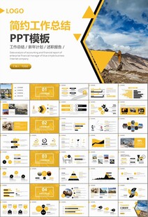 采矿业工作总结新年计划PPT