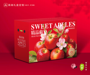 苹果包装 红富士礼盒