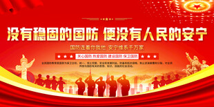 国防教育宣传背景