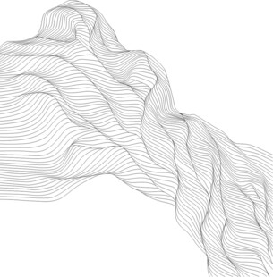 抽象线条构成的波浪形态