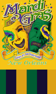 狂欢节主题彩色图案设计