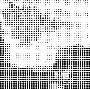 半色调点状抽象图案
