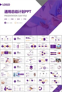 紫色大气医美整形发布会PPT