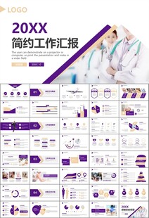 紫色大气医美整形发布会PPT