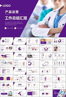 紫色大气医美整形发布会PPT
