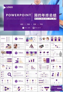 紫色大气医美整形发布会PPT