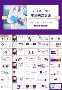 紫色大气医美整形发布会PPT