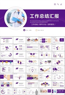 紫色大气医美整形发布会PPT