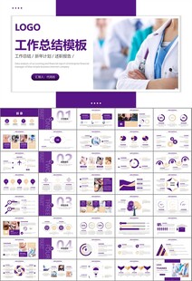 紫色大气医美整形发布会PPT