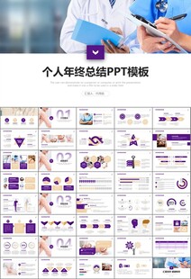 紫色大气医美整形发布会PPT