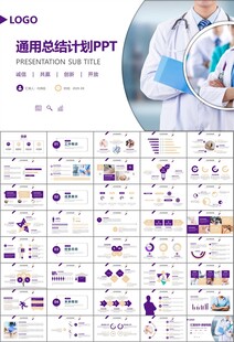 紫色大气医美整形发布会PPT