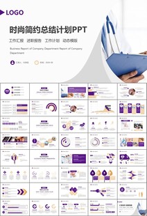 紫色大气医美整形发布会PPT