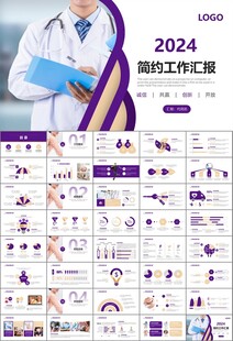 紫色大气医美整形发布会PPT