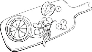 手绘柠檬饮品插画元素 矢量图