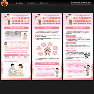 中国预防出生缺陷日展架