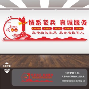 退役军人文化墙