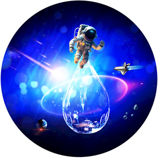 圆形星空软膜天花吊顶