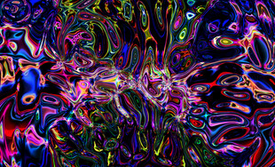 ktv酒吧炫酷抽象流体画