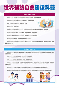 世界预防自杀知识科普