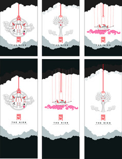 中式浪漫挂饰设计图