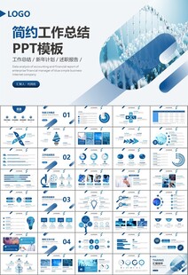 生物医疗科技DNA模板PPT