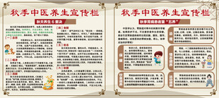 秋季中医养生宣传栏
