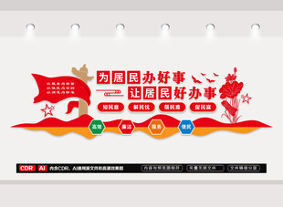 为居民办好事文化墙