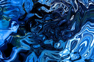 蓝色抽象流动艺术纹理