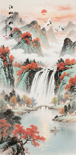 中堂山水画
