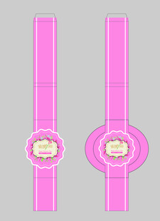 玫瑰之约蛋糕封套腰封