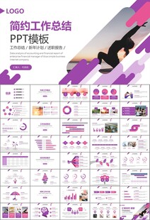 紫色时尚瑜伽馆瑜伽培训PPT