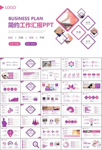紫色时尚瑜伽馆瑜伽培训PPT