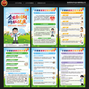 中国脑健康日宣传展板