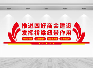 全国工商联标语文化墙