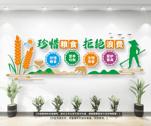 校园食堂文化墙