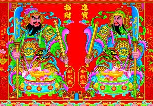 传统门神画像 